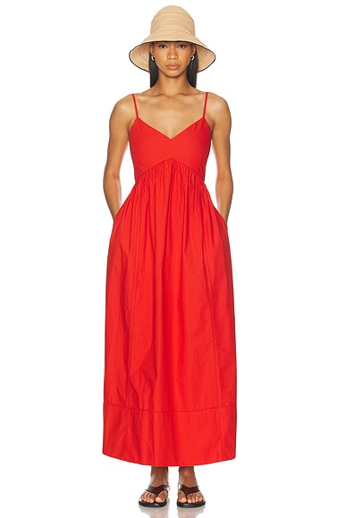 Jenni Kayne Peninsula Dress in Tomato - Red. XS also in