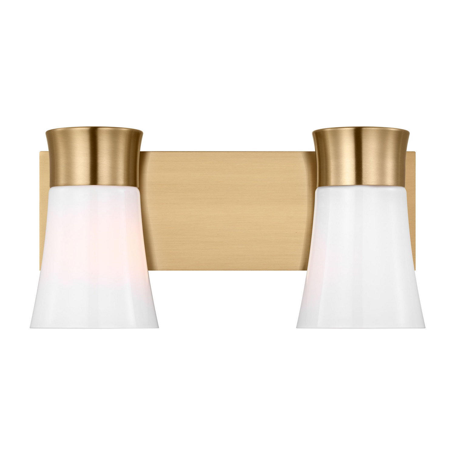 Satin Brass Bathroom Vanity Light from the Roy Collection