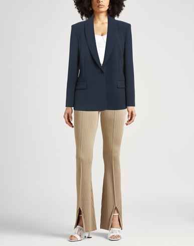 Theory Woman Blazer Midnight blue Size 6 Triacetate, Polyester