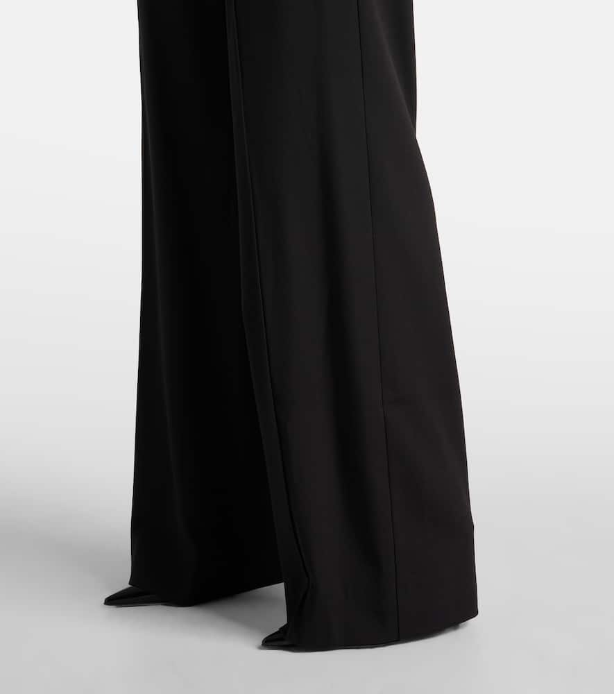 Wool straight pants