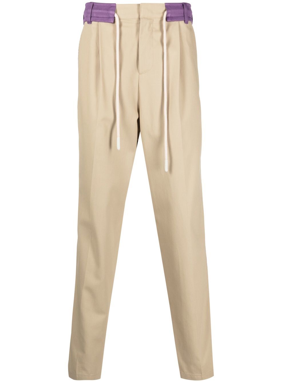 Side-stripe trousers - Neutrals