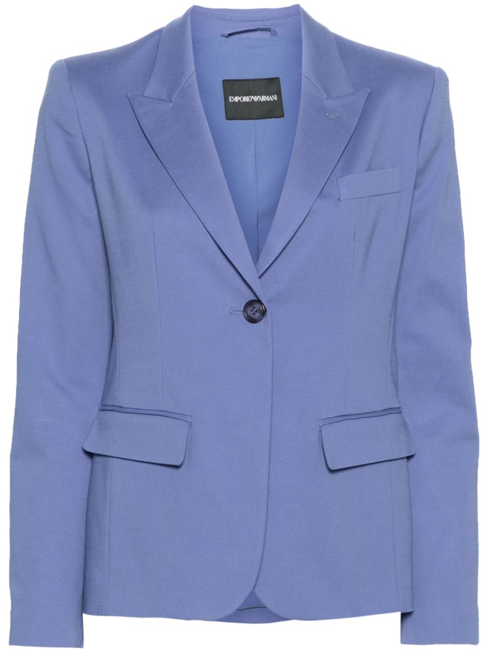 Single-breasted blazer - Blue