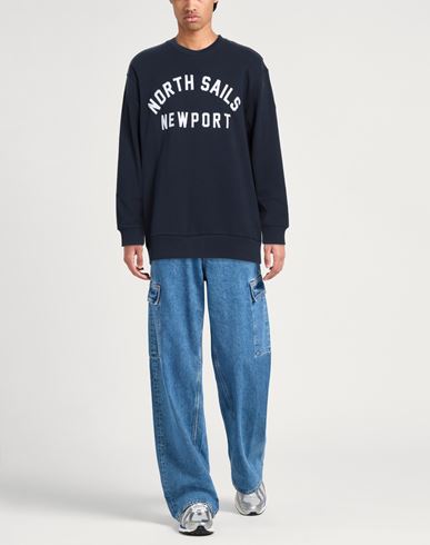 North Sails Man Sweatshirt Midnight blue Size M Cotton