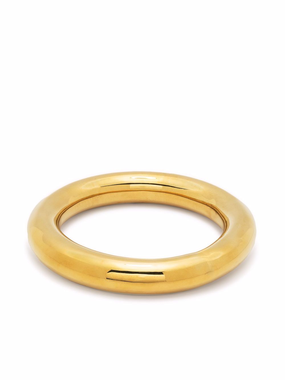 Stratus rounded bangle - Gold