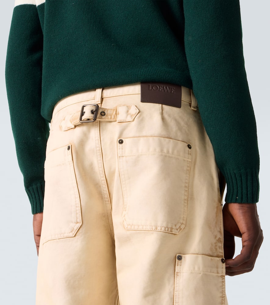 Cotton straight pants