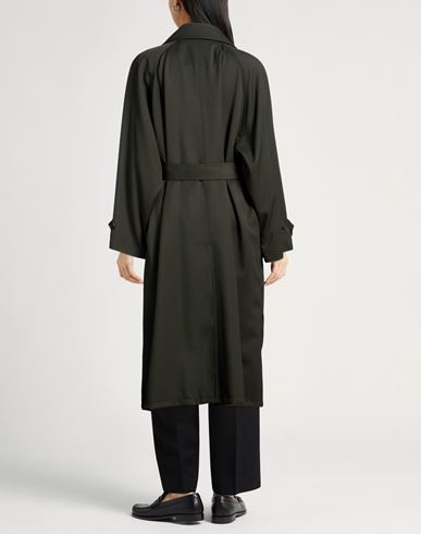 Woman Coat Military green Size 2 Polyester, Virgin Wool