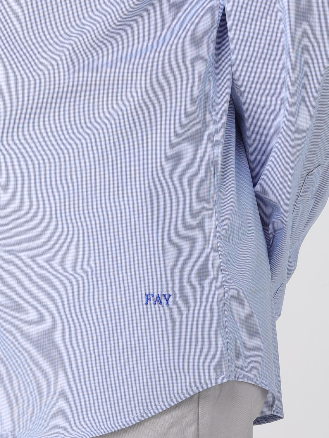 Shirt Men color Gnawed Blue