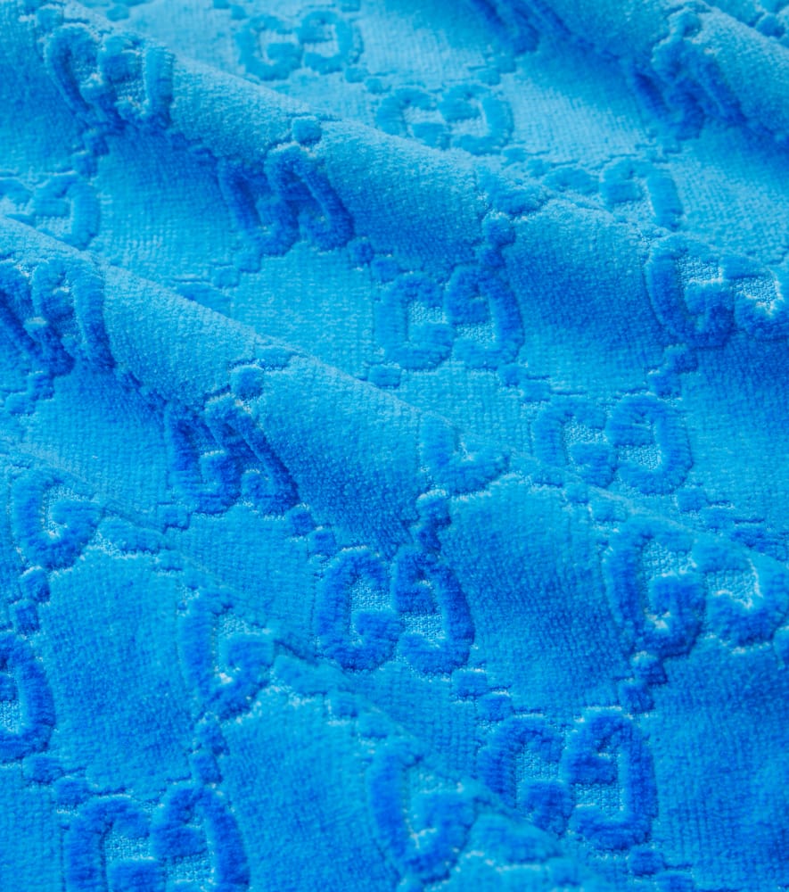 GG cotton terry beach towel