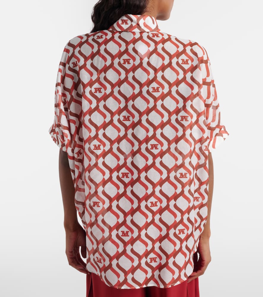 Ariete printed cotton and silk shirt