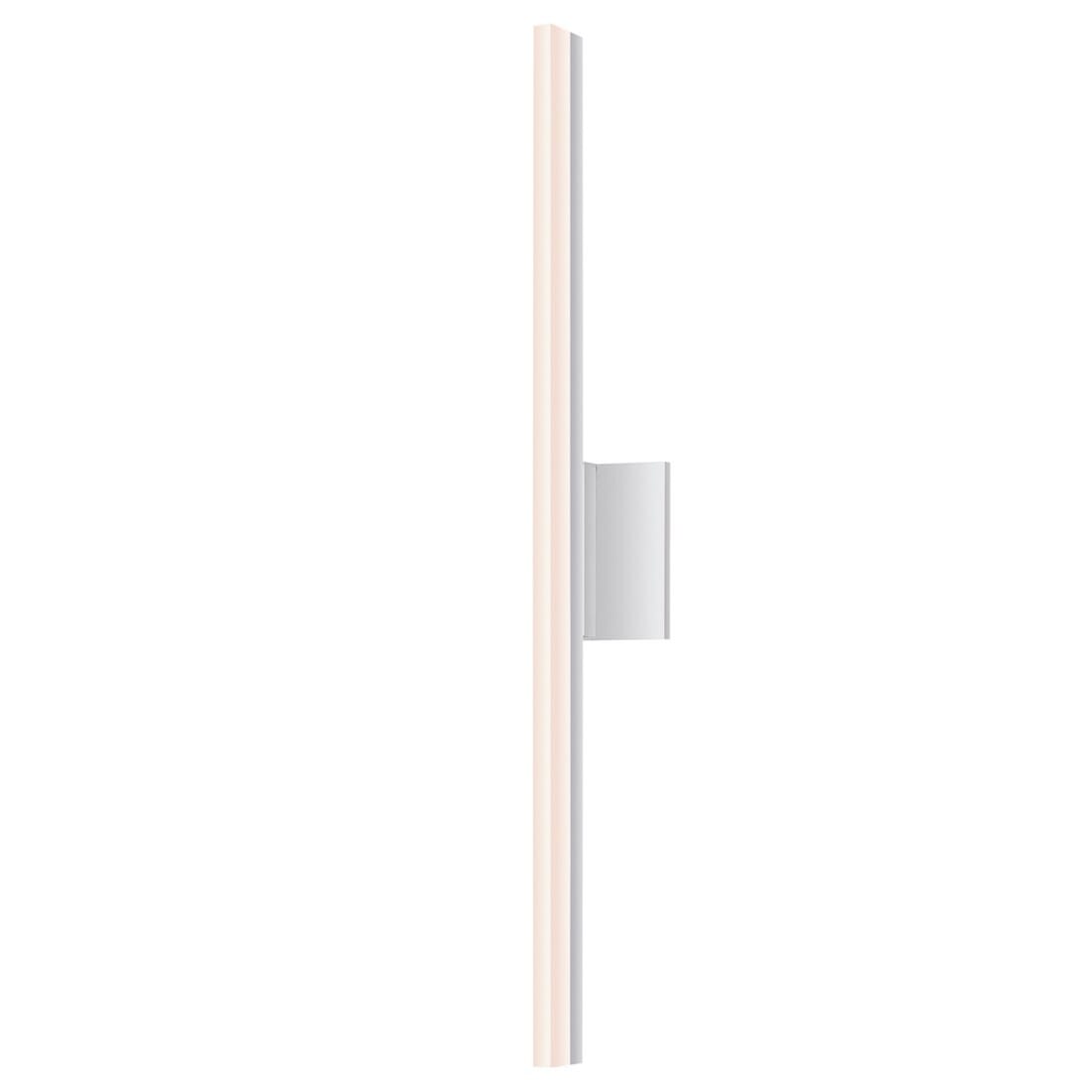 Stiletto 31.75" Dimmable LED Bathroom Vanity Light in Bright Satin Aluminu