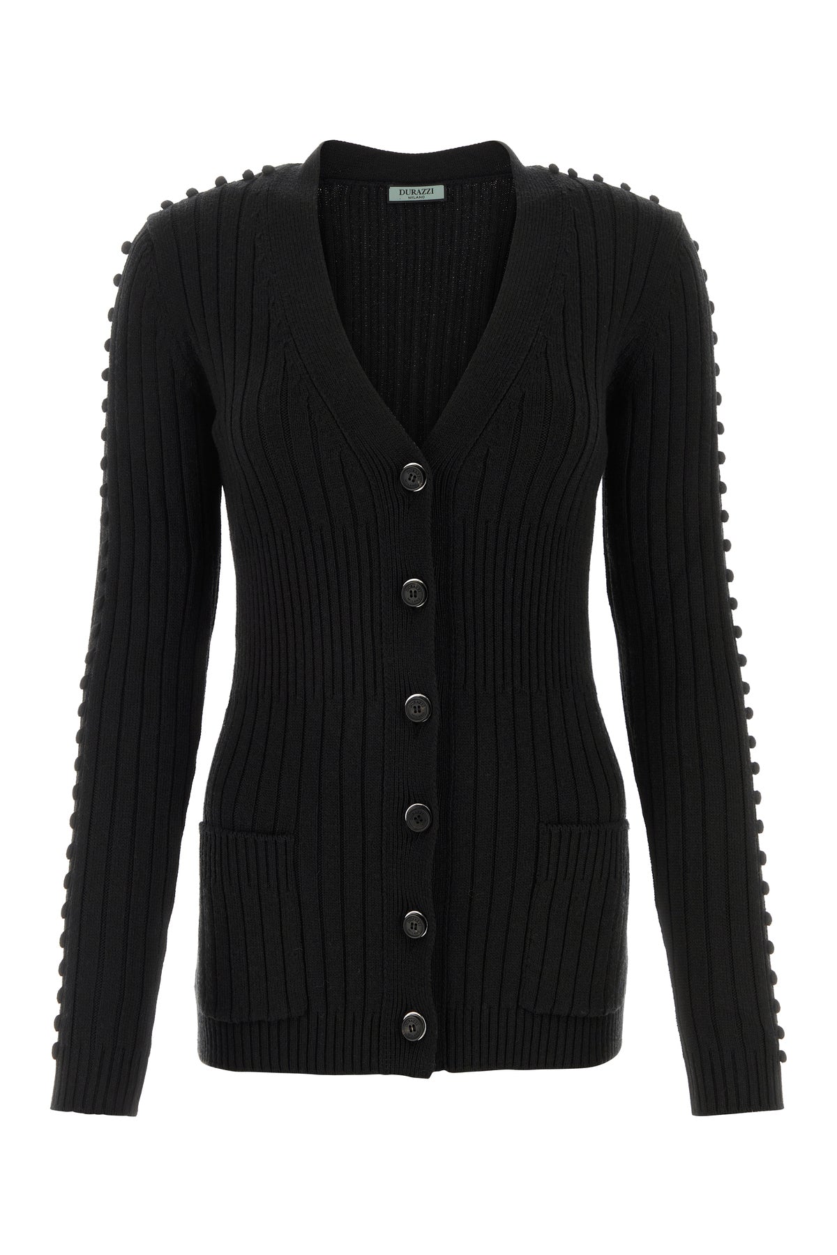 DURAZZI Black wool cardigan