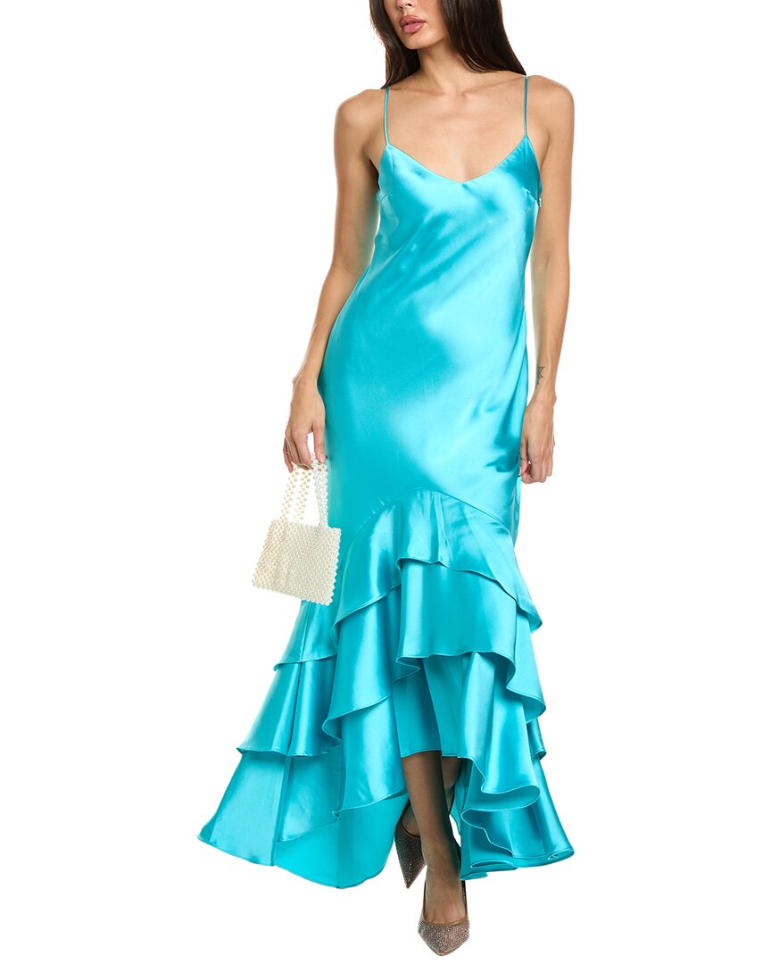 Lenora Satin Midi Dress