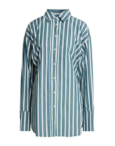 Woman Shirt Emerald green Size 4 Cotton