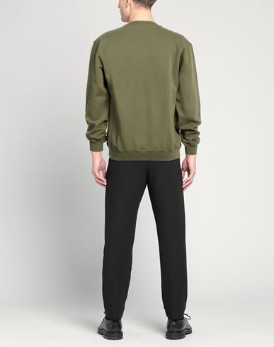 Man Sweatshirt Military green Size S Organic cotton