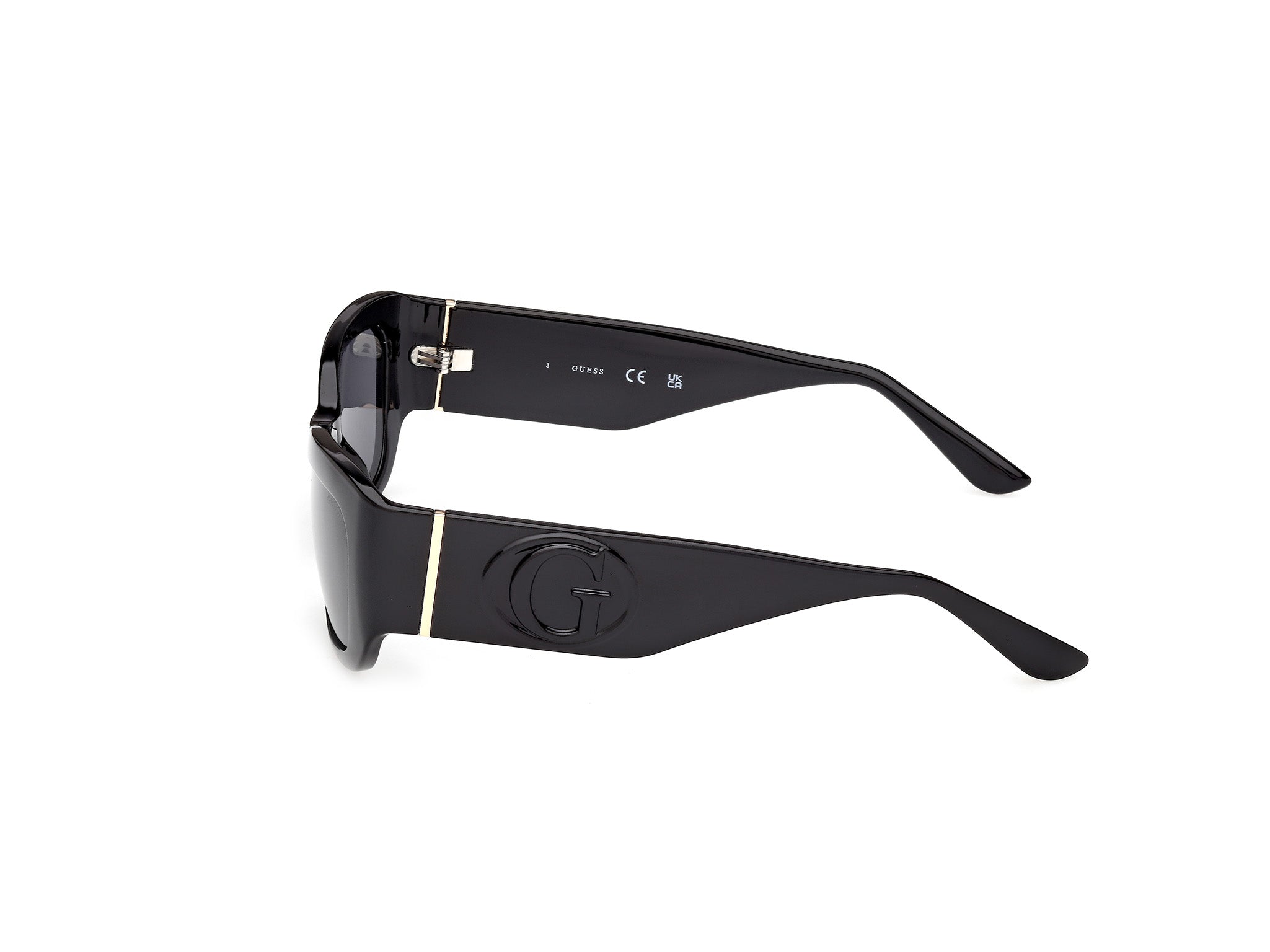 Guess Mujer Guess GU00253 01A Gafas de sol Inyectado Negro Fumar Cuadrada Norma