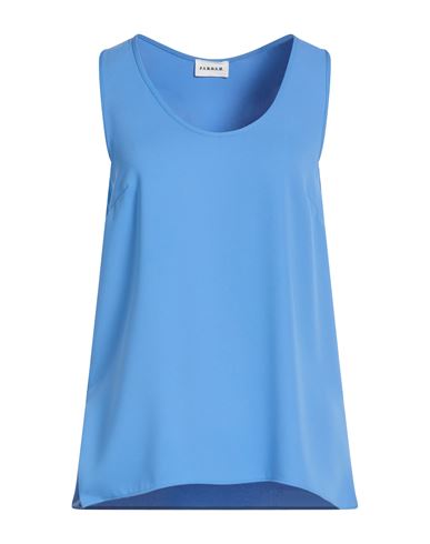 P. a.r. o.s. h. Woman Top Light blue Size XS Polyester