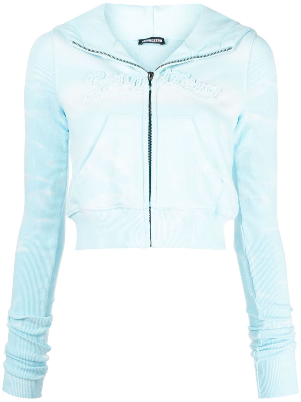 Tie-dye print cotton jacket - Blue
