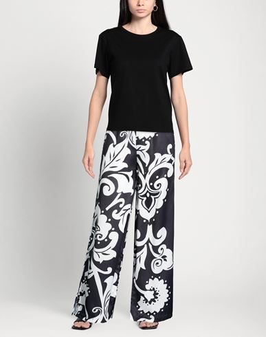 Z. o.e. Zone Of Embroidered Woman Pants Black Size M Polyester