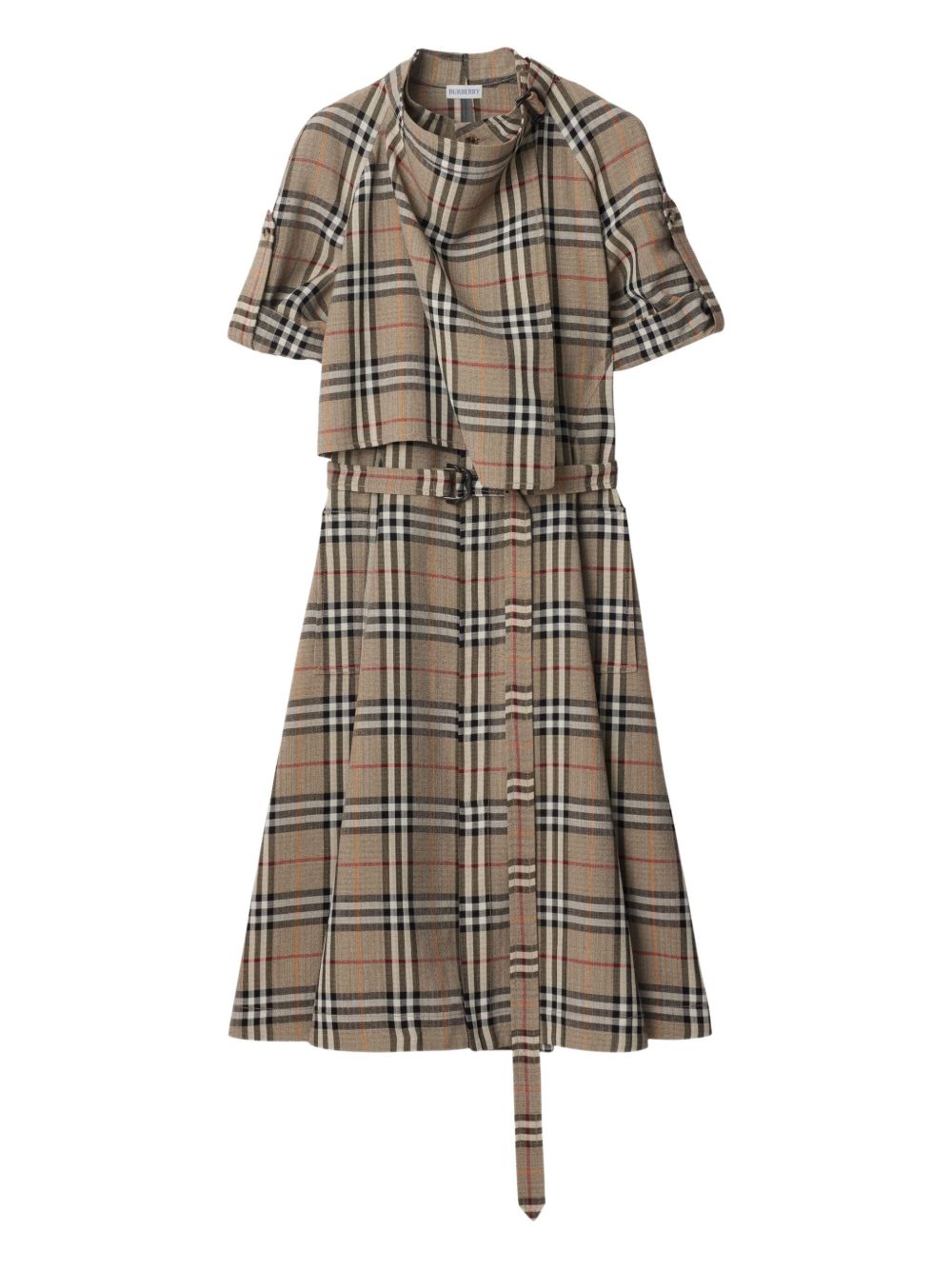 Silk-blend dress - Neutrals