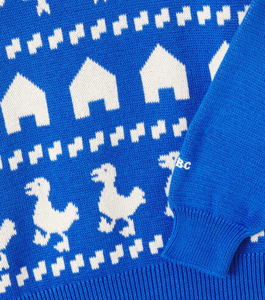 Farm cotton jacquard sweater
