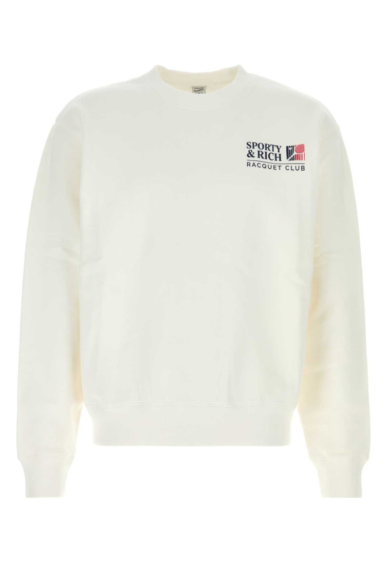 Sporty & Rich - cotton sweatshirt crew neck graphic logo