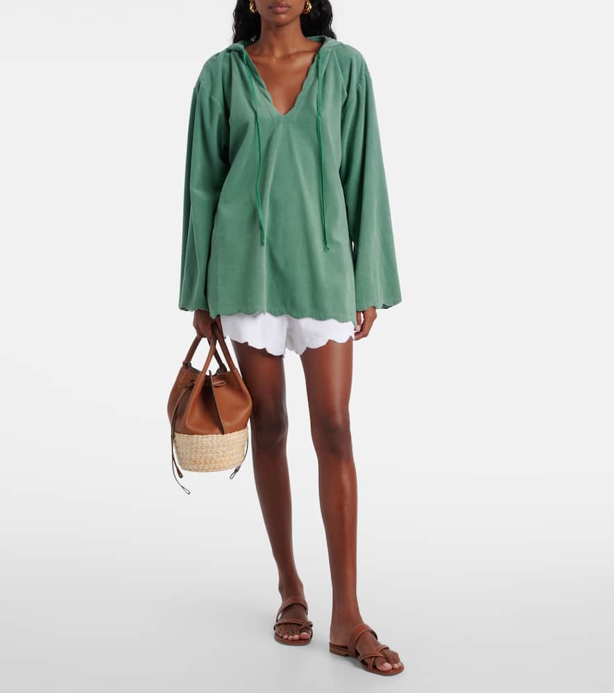 Bellini cotton-blend terry shorts