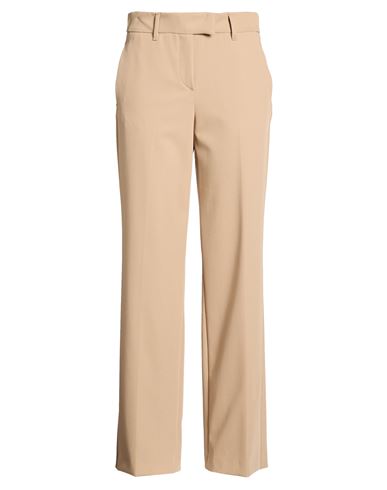Woman Pants Sand Size 14 Polyester, Viscose, Elastane