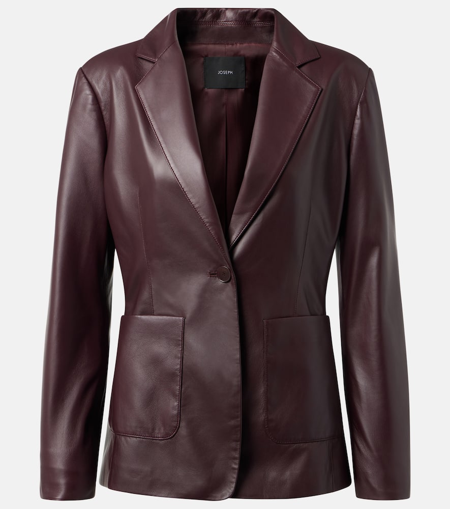 Leather blazer