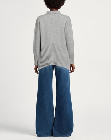 Alpha Studio Woman Turtleneck Light grey Size 6 Wool, Viscose, Polyamide, Cashmere