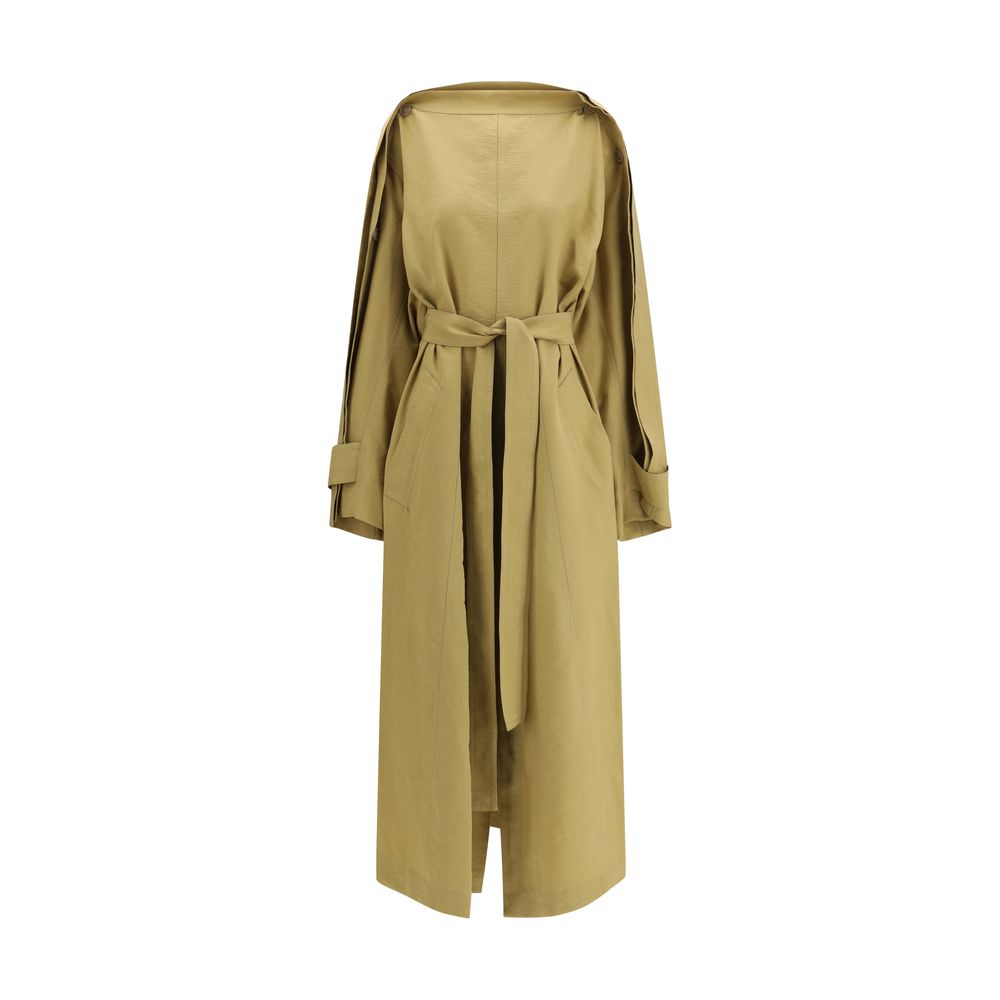 Lyocell Trench Coat — Beige