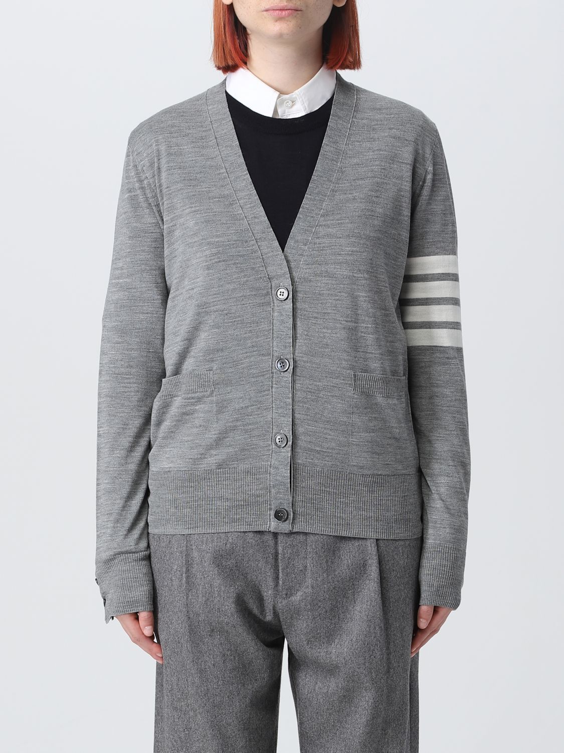 Cardigan Woman color Grey