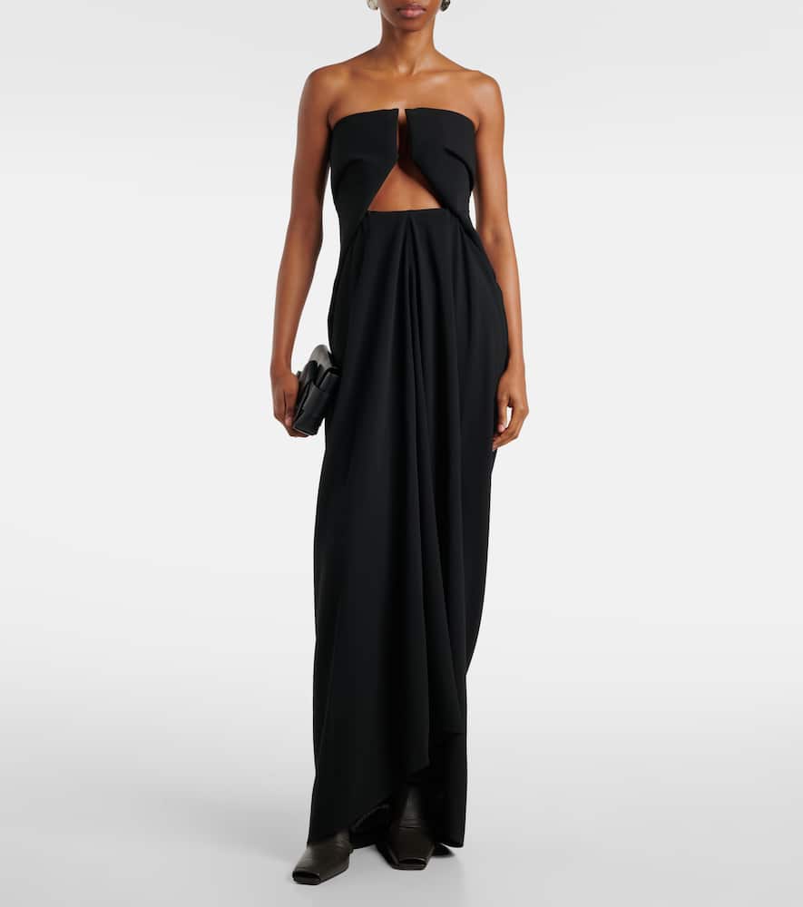 Amphora Prong wool grain de poudre gown