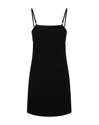 Woman Mini dress Black Size XL Viscose, Polyamide, Elastane