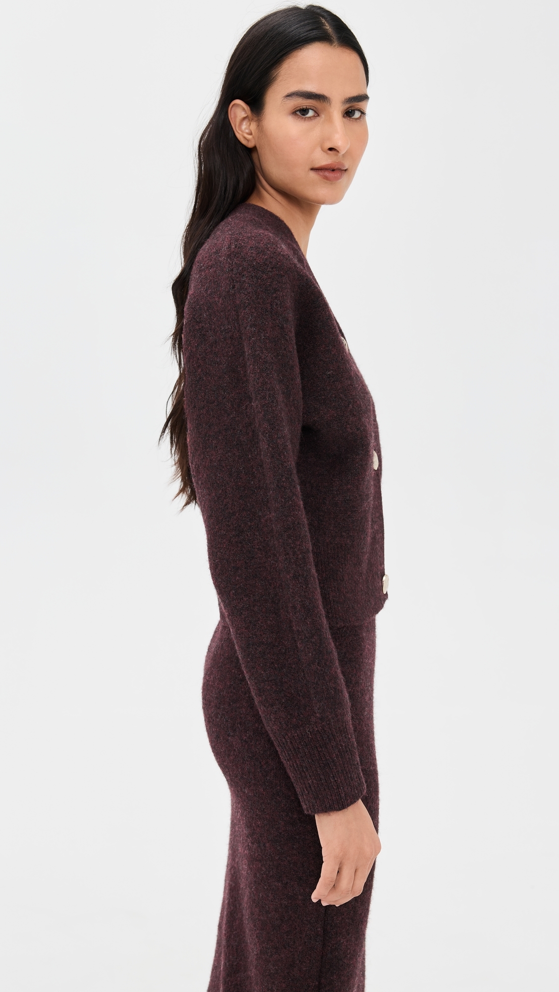 Ines Knit Cardigan Charcoal Grey