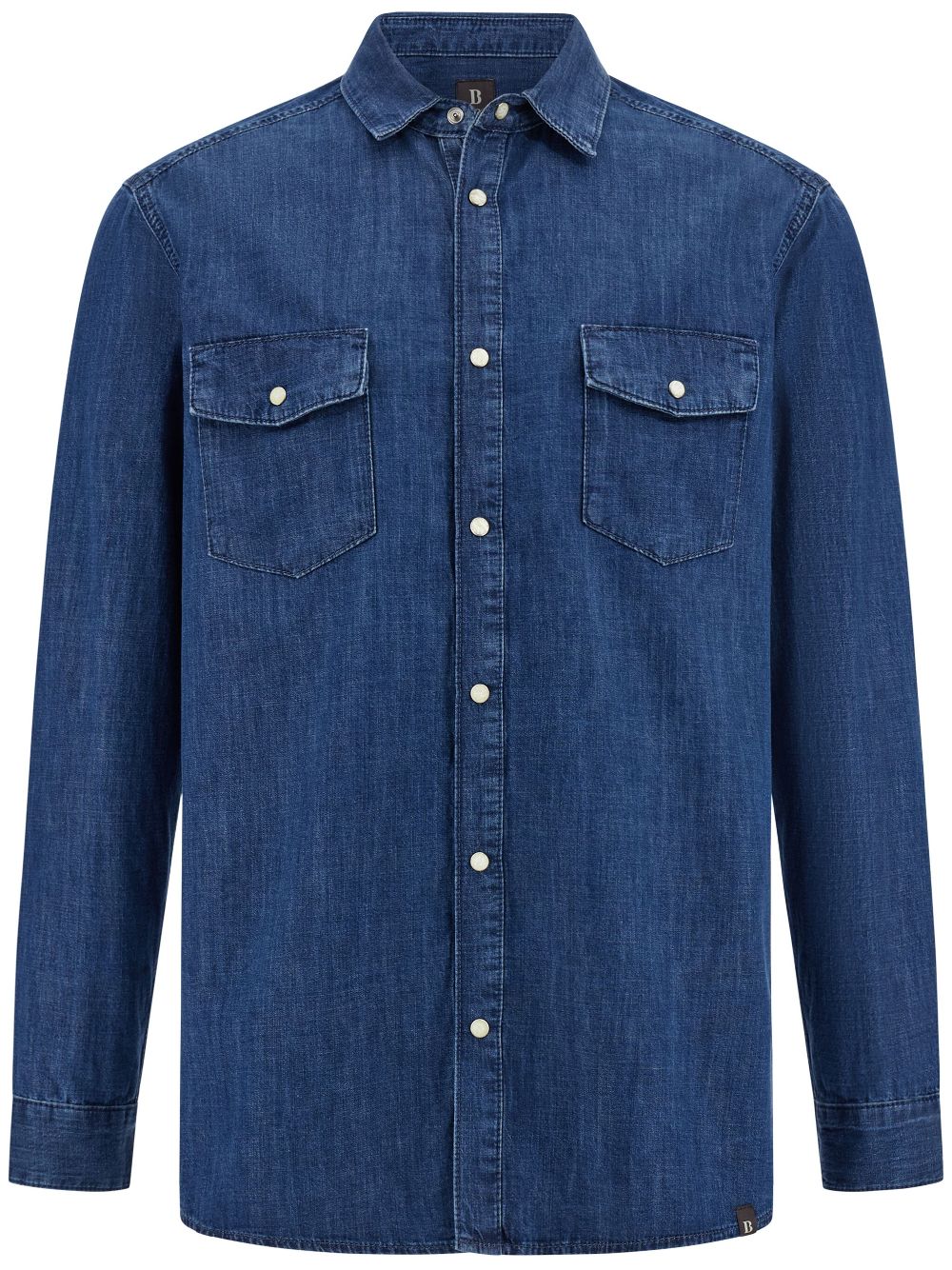 Cotton denim overshirt - Blue