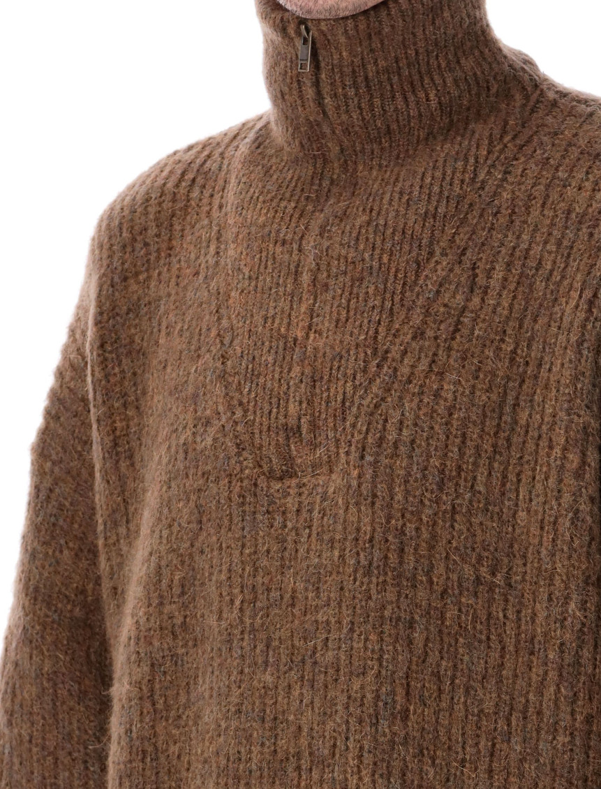 Isabel Marant - half zip sweater high collar