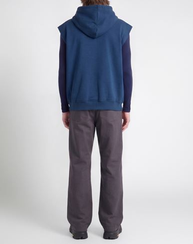 Man Sweatshirt Slate blue Size S Cotton, Polyester