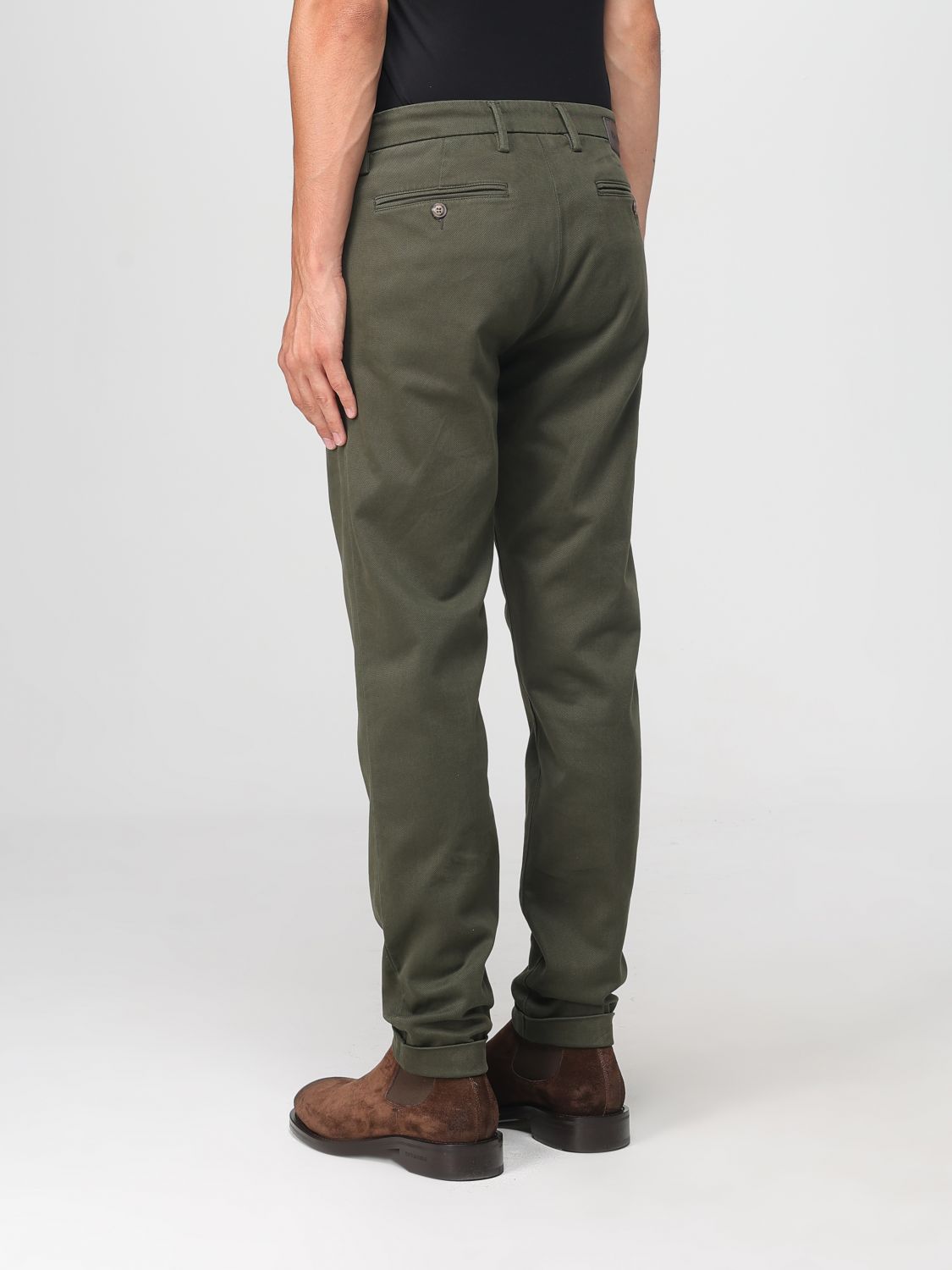 Pants Men color Military
