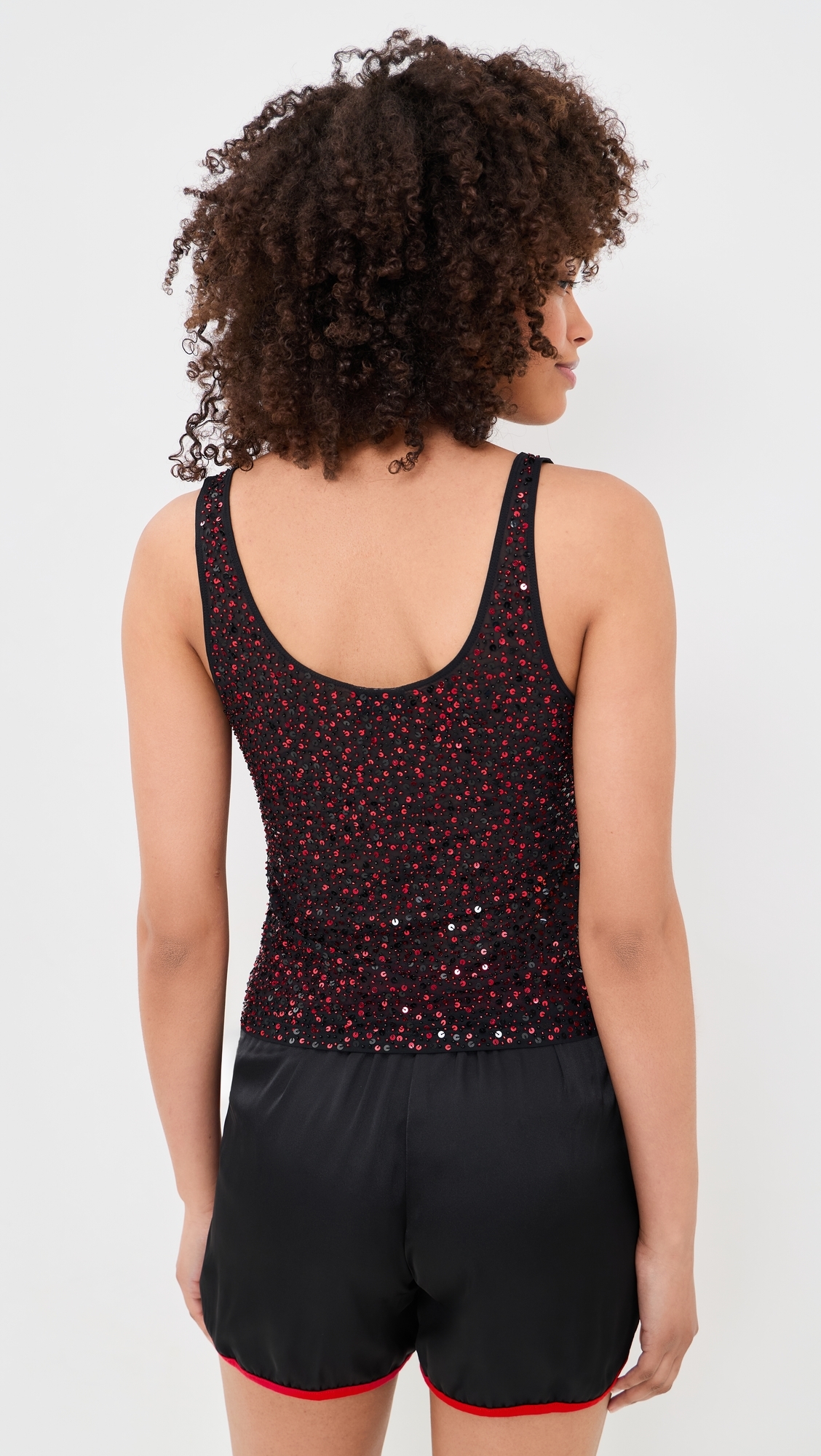 Cherry Tank Top Black and Red