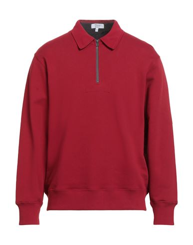 Man Sweatshirt Burgundy Size L Cotton