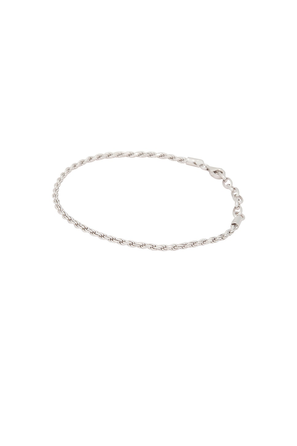 Serge de Nimes Rope Bracelet in Metallic Silver