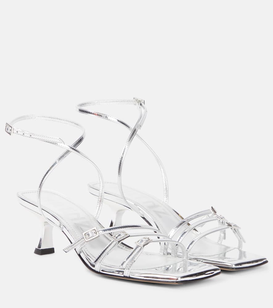 Teresa 80 metallic leather sandals