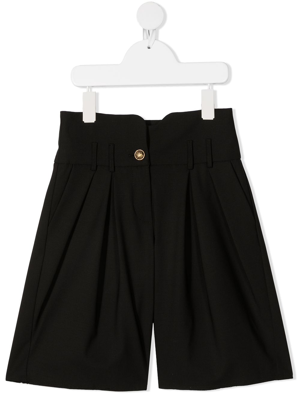 Wide leg tailored shorts - Black