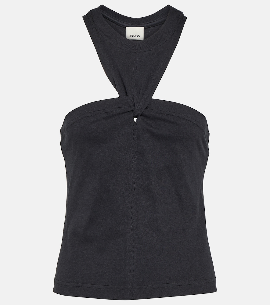 Zineba cotton jersey top