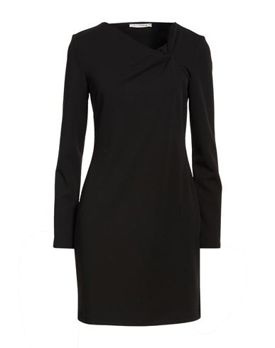 Woman Mini dress Black Size S Polyester, Elastane