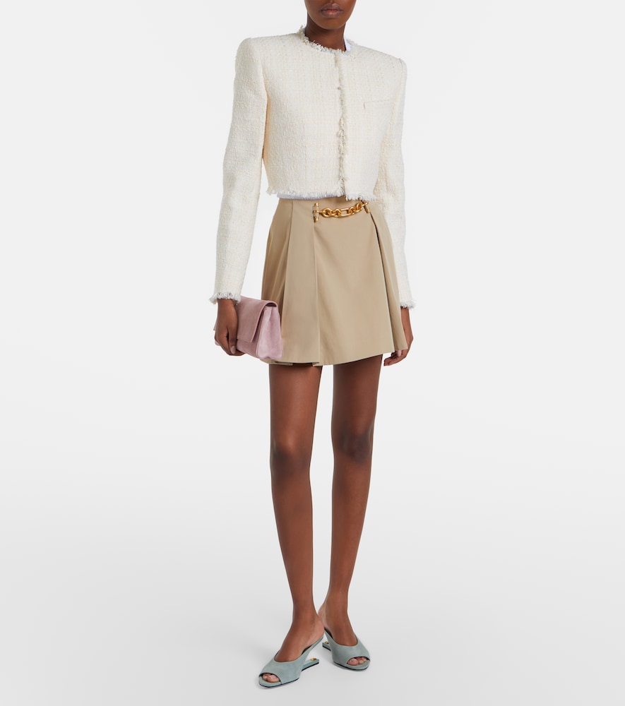 Cropped tweed jacket