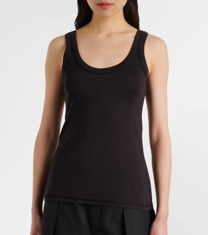 Cotton jersey tank top