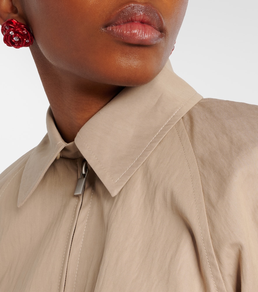Cotton-blend bomber jacket