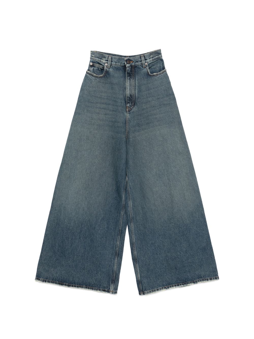 Flared denim jeans