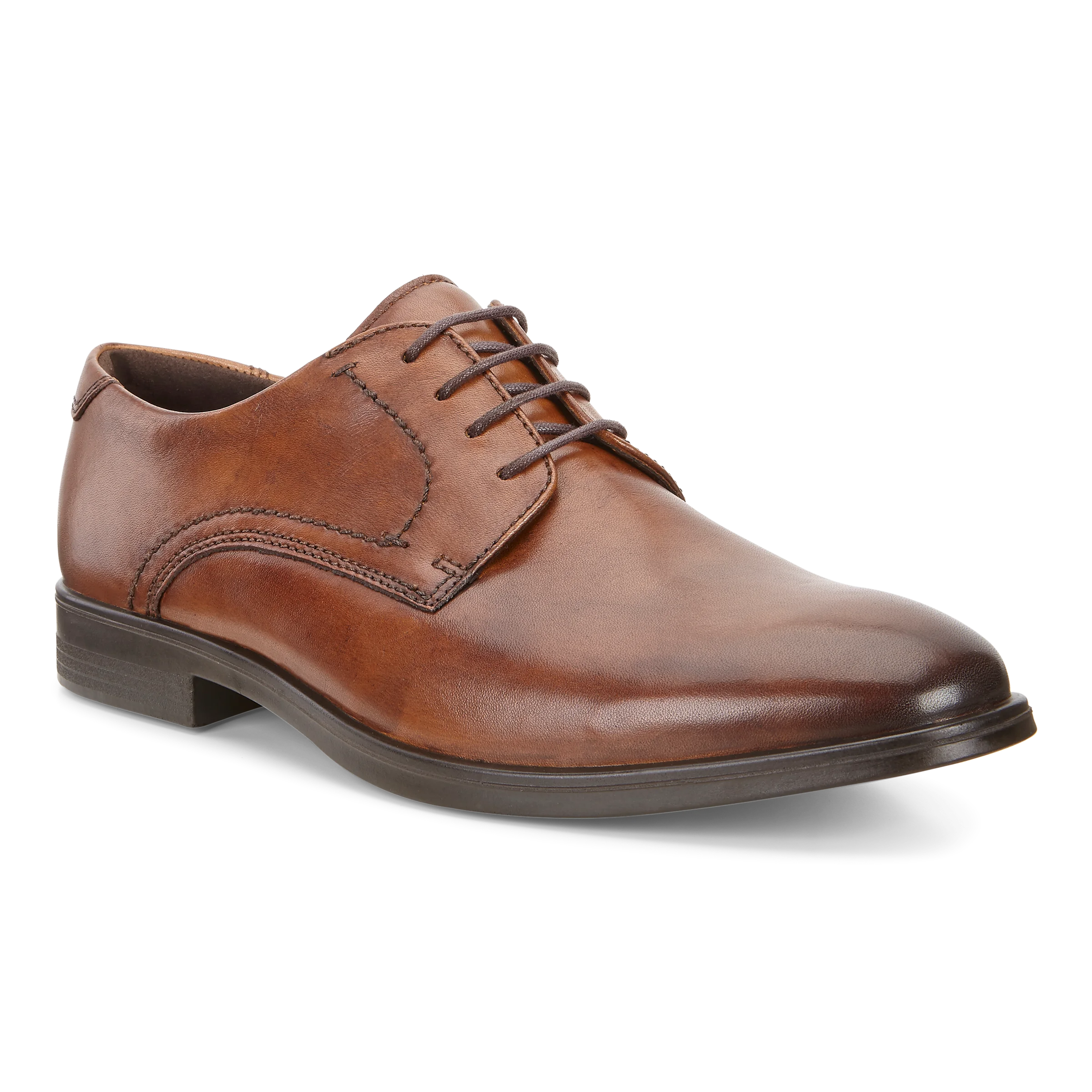 Melbourne - Men's Leather Derby Shoe - Brown
